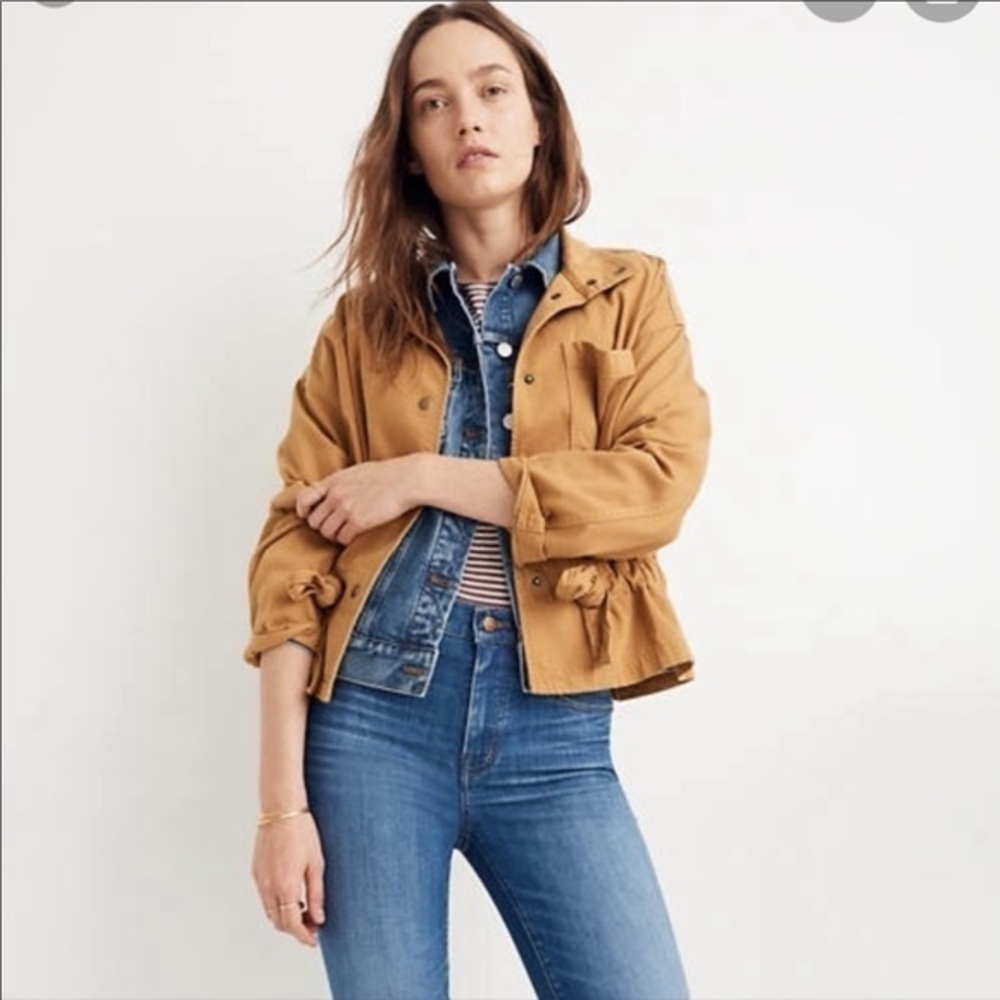 💋Madewell south lake military jacket size XS